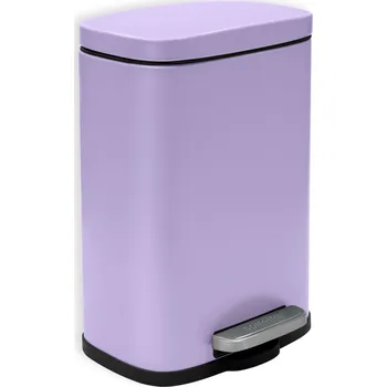 Odpadkový koš Spirella pedálový odpadkový koš AKIRA, matná fialová, ocel, 5 L