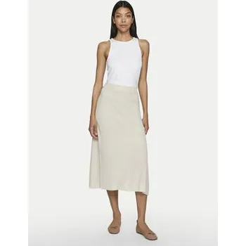 Dámská sukně Vila Midi sukně Olina 14098891 Béžová Regular Fit XL