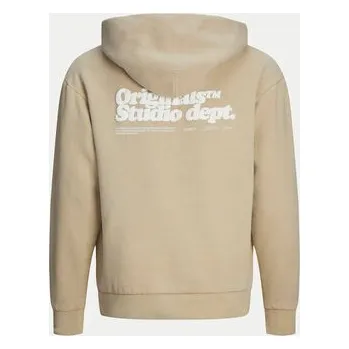 Pánské oblečení Jack & Jones Junior Mikina Vermont Wash 12263296 Béžová Loose Fit 152