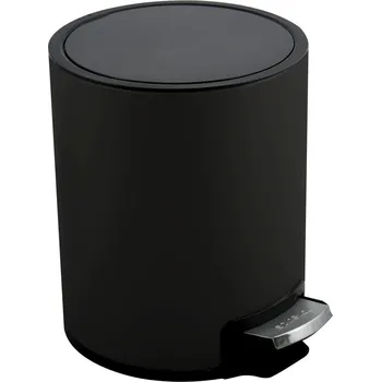 Odpadkový koš Spirella pedálový odpadkový koš RIKU, matná černá, ocel, 3 L
