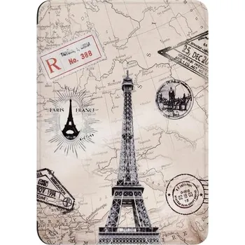 Pouzdro na čtečku elektronické knihy Armori Trimer T094, pouzdro pro Amazon Kindle 4/5 - magnetické zavírání, motiv Paris + BONUSY
