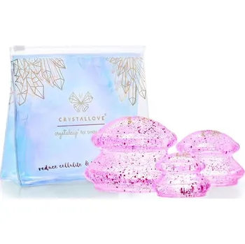 Masážní přístroj Crystallove - Body cupping set - rose Masážní a esenciální oleje unisex