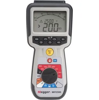 Revizní přístroj Tester izolace Tester izolace 1004-745 200GΩ 2500V, číslo modelu: MIT2500 Megger