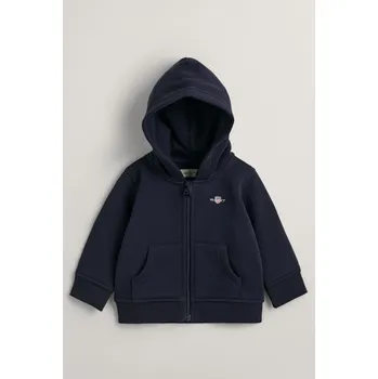 Dívčí mikina MIKINA GANT SHIELD ZIP HOODIE EVENING BLUE