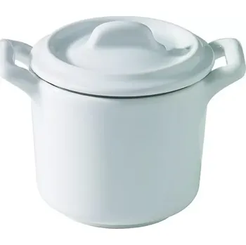 Hrnec Miniatures Belle Cuisine hrnec s pokličkou bílý 5,8 x 6 cm
