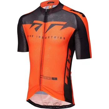 cyklistický dres Cyklistický dres KTM Factory Team Light Orange/black Barva: Oranžová, Velikost: M