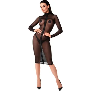 Dámské erotické šaty Noir Handmade F347 Ecstasy Midi Dress Velikost XXXL