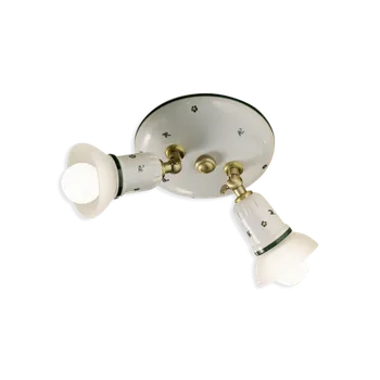 Ferroluce Stropní retro svítidlo SAVONA, ∅ 32 cm, 2xE14