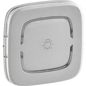 vypínač Valena ALLURE krytka 2 modulová pro MYHONE symbol světla barva hliník *755384 Legrand