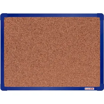 Tabule korková boardOK 200 x 120 cm, rám modrý