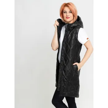 Dámská vesta Černá prošívaná vesta Velikost: L/XL