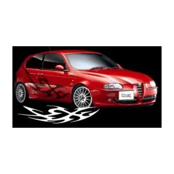 Polep vozidla SAMOLEPKA Samolepka na bok tattoo 026 (09 - bílá) NA AUTO, NÁLEPKA, FÓLIE, POLEP, TUNING, VLASTNÍ TEXT, TISK, AUTOSAMOLEPKY.cz, POLEPY, OBRÁZEK, LOGO, SAMOLEPKY