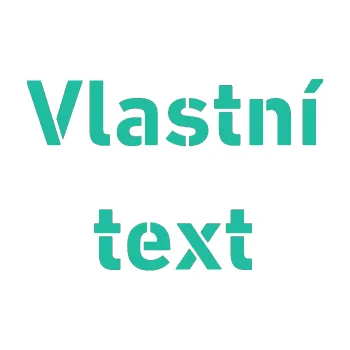 Polep vozidla Vlastní text - Stencil DIN (25 - tyrkysová) SAMOLEPKA NA AUTO, NÁLEPKA, FÓLIE, POLEP, TUNING, VLASTNÍ TEXT, TISK, AUTOSAMOLEPKY.cz, POLEPY, OBRÁZEK, LOGO, 3D STICKERS