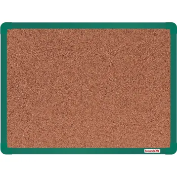Tabule korková boardOK 60 x 45 cm, rám zelený