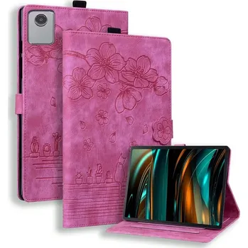 Pouzdro na tablet Speciální Obal Na Lenovo Tab M11 / K11 Barva: Nachová-Kočka