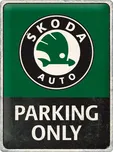 Plechová cedule Škoda Auto Parking Only…