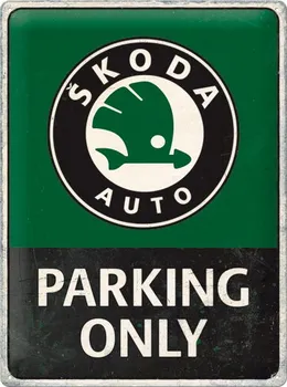 Plechová cedule Plechová cedule Škoda Auto Parking Only 30 x 40 cm