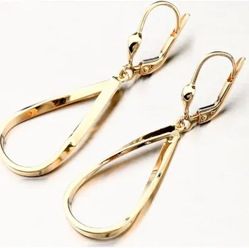 Náušnice Dámské náušnice žluté zlato 585 visací 143P-121640