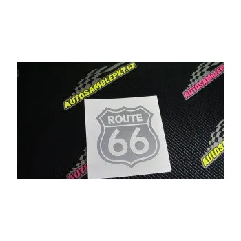 Polep vozidla SAMOLEPKA Route 66 - jedna barva (09 - bílá) NA AUTO, NÁLEPKA, FÓLIE, POLEP, TUNING, VLASTNÍ TEXT, TISK, AUTOSAMOLEPKY.cz, POLEPY, OBRÁZEK, LOGO, SAMOLEPKY