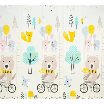 Hrací deka Drillsport Hrací skládací oboustranná podložka Medvěd na kole