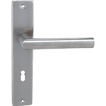 Dveřní kování Dveřní kování MP Favorit - SH (BROUŠENÁ NEREZ), klika-klika, Otvor pro obyčejný klíč BB, MP BN (broušená nerez), 72 mm