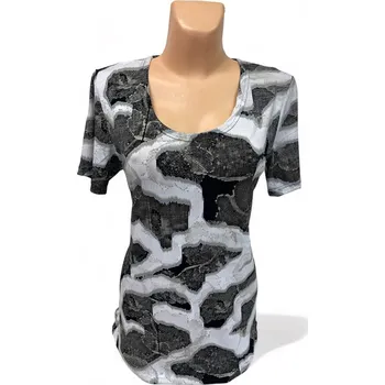 Dámská tunika Halenka KASMIRA, Barva Šedá, Velikost XL 44, Materiál 96% Viskoza 4% Lycra