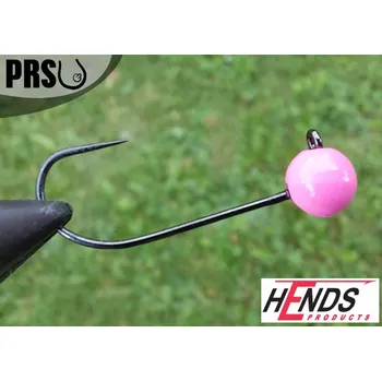 Rybářský háček Tungstenová hlavička bez protihrotu Hends velikost 6 barva Pink - 0,4g