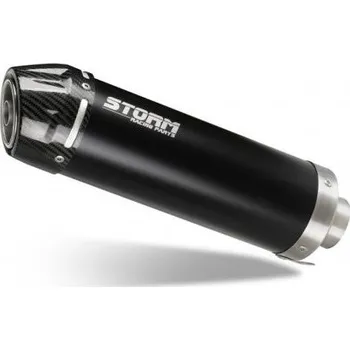 Auto-moto Výfuk kompletní 1x1 STORM GP Y.067.LXSBC Black with carbon cap
