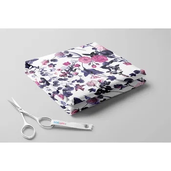 Softshell s beránkem, Růžové květy Barva: Bílá