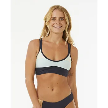 Dámské plavky Plavky Rip Curl BLOCK PARTY SPLICED CROP Navy velikost XS