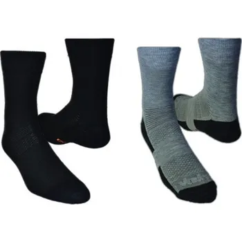 Pánské ponožky Trekové ponožky VAVRYS Light Trek CMX 2020 - 2 páry černá-šedá Velikost: 43-45