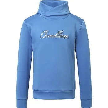 Dětská mikina se stojáčkem Covalliero S/S 2022, modrá velikost 152/158