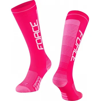 Pánské ponožky Kompresní podkolenky FORCE Compress růžová Velikost: 36-41