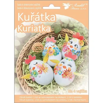 Anděl Přerov 7757 sada k dekorování vajíček kuřátka Velikonoční dekorace Anděl Přerov 7757 sada k dekorování vajíček kuřátka