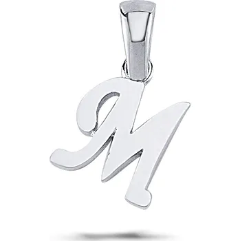 Přívěsek Lillian Vassago Zlatý přívěsek písmeno M LLV03-GP002-M Barva zlata: Bílá