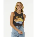 Tílko Rip Curl SUNSET RIBBED TANK Washed Black velikost S