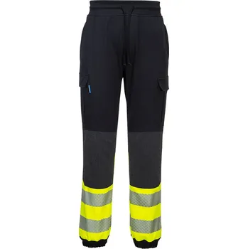 PORTWEST HI-VIS KX341 / Kalhoty s reflexními pruhy - HV žlutá/černá S