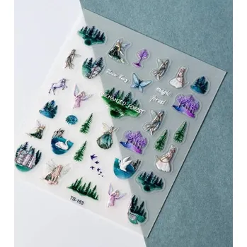 Zdobení na nehty - Nálepky víly 5D TS-153