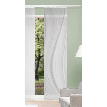 Home Wohnideen japonská stěna 84807 LAURINA&nbsp;0307 seda&nbsp;260x60 cm (v x s)