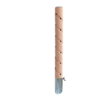 Pisoár Psí pisoár - dřevo III - nerezová patka, 40 cm