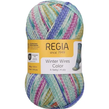 Příze Regia 4-Ply Winter Wires azalea Color 03096 (Ponožková příze Regia 4-Ply Winter Wires azalea Color 03096)