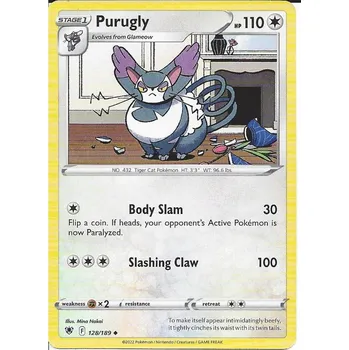 Sběratelská karetní hra Pokémon karta Purugly 128/189