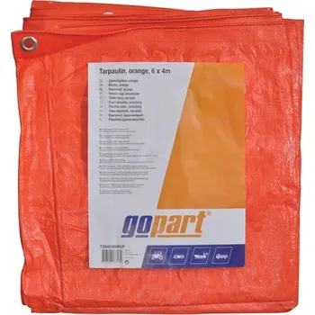 Krycí plachta GOPART Krycí plachta 6x4m, oranžová, 100 g/m²