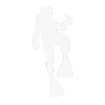 Polep vozidla SAMOLEPKA Potápěč 001 pravá (09 - bílá) NA AUTO, NÁLEPKA, FÓLIE, POLEP, TUNING, VLASTNÍ TEXT, TISK, AUTOSAMOLEPKY.cz, POLEPY, OBRÁZEK, LOGO, SAMOLEPKY