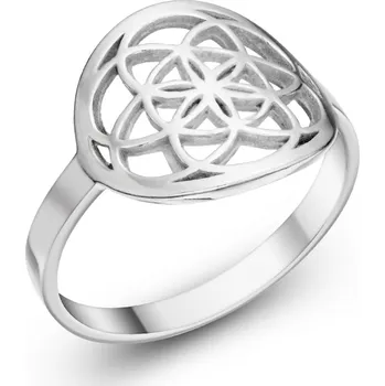 Prsten Stříbrný prsten Květ života