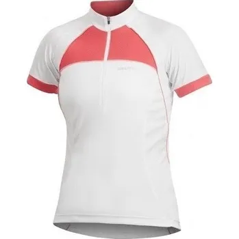 Cyklistické oblečení Dres na kolo CRAFT Active dámský bílá-růžová Velikost: L