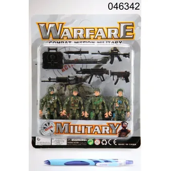 Dětská zbraň VOJÁČCI 4ks S PRISLUSENSTVIM