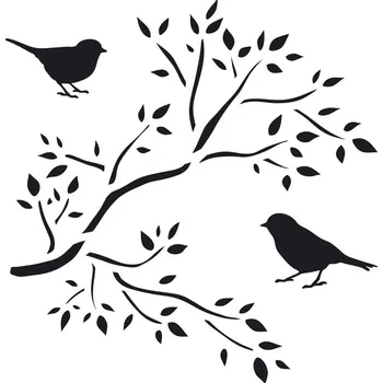 Šablona větev, 15 x 15 cm, plast