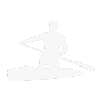 Polep vozidla SAMOLEPKA Kanoista 002 levá (09 - bílá) NA AUTO, NÁLEPKA, FÓLIE, POLEP, TUNING, VLASTNÍ TEXT, TISK, AUTOSAMOLEPKY.cz, POLEPY, OBRÁZEK, LOGO, SAMOLEPKY