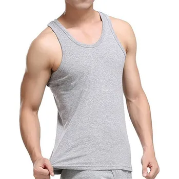 Pánské tílko Inkastyl Bavlněné pánské tílko klasik Barva: šedá, Velikost: XXXL